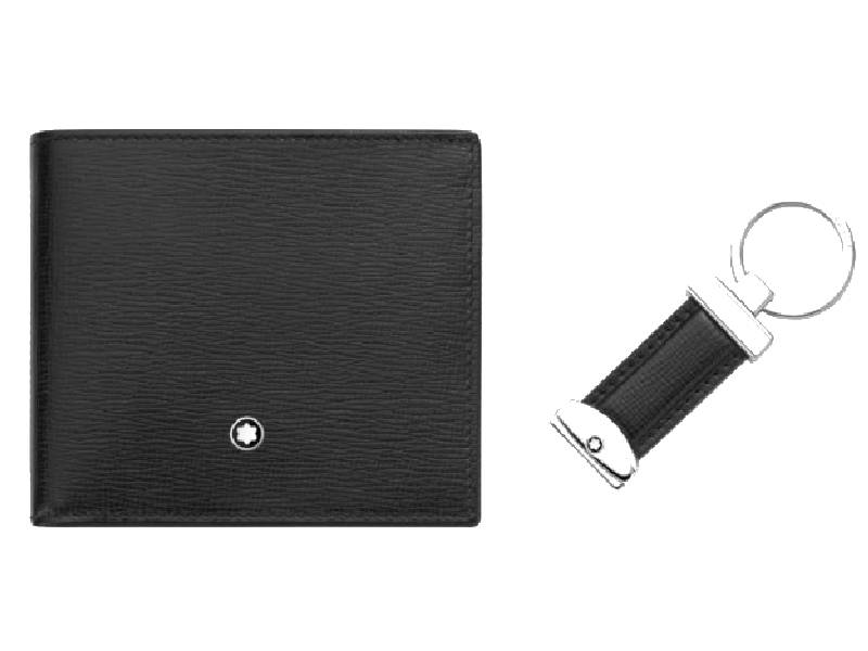 GIFT SET WALLET 6CC AND KEY FOB MEISTERSTUCK MONTBLANC 118764